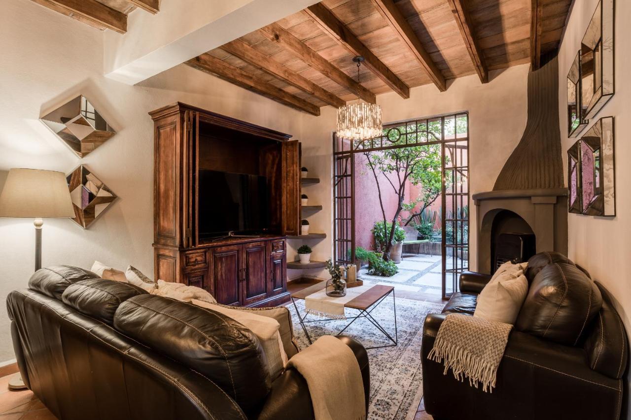 3Br Garden Home With Rooftop & Garage In Centro San Miguel De Allende Exterior foto